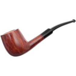 Plume Bordeaux Smooth Bent Billiard (268) Tobacco Pipe